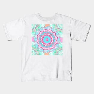 Tropical Doodle Flower Kids T-Shirt